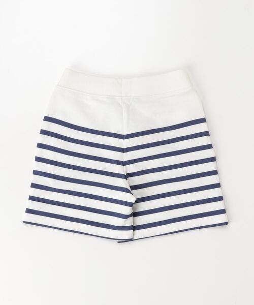 パンツ ストライプド フレンチ テリー ショートパンツ キッズ 子供服 男の子の画像