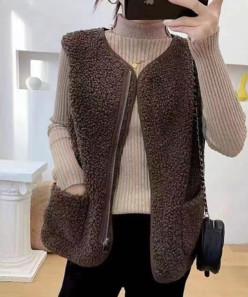 「c.u.l」 ベスト M ブラウン レディース_画像3