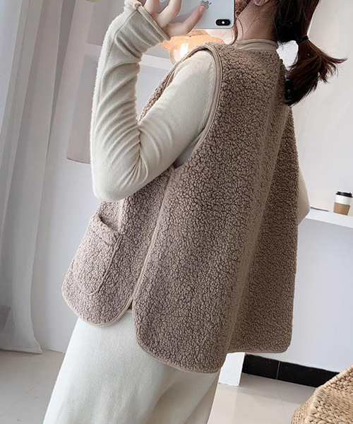 「c.u.l」 ベスト M ブラウン レディース_画像4