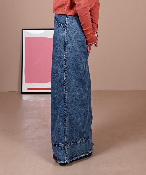 「MARKEY'S」 デニムパンツ 160cm ブラック レディース_画像3