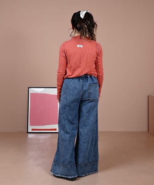 「MARKEY'S」 デニムパンツ 160cm ブラック レディース_画像4