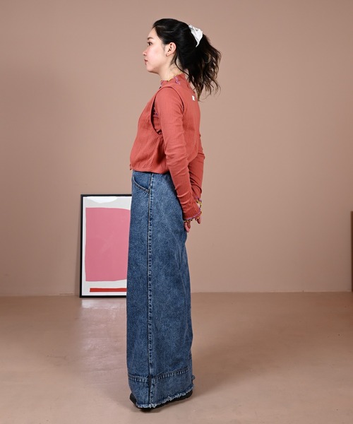 「MARKEY'S」 デニムパンツ 160cm ブラック レディース_画像5