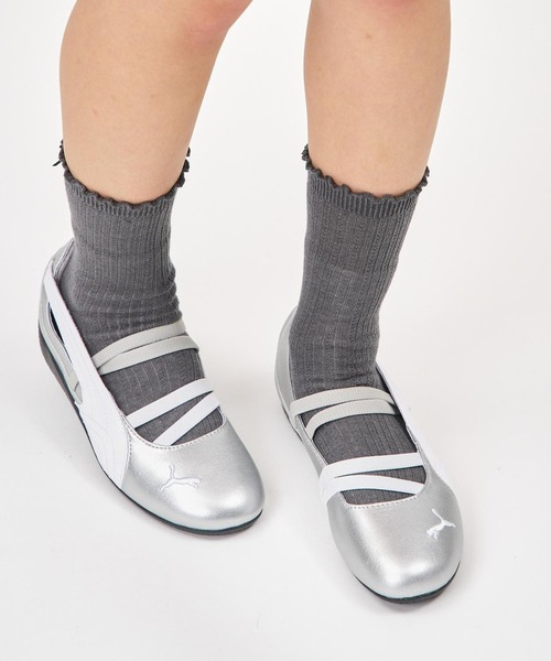 PUMA（プーマ） バレエシューズ パンプス SPEEDCAT BALLET METALLIC