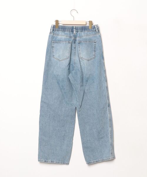 「GLOBAL WORK」 デニムパンツ L ブルー レディース_画像2