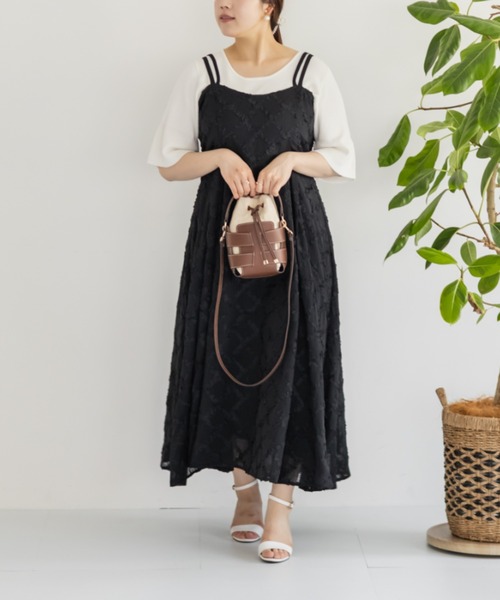「CLETTE」 キャミソールワンピース 4L ブラック レディース_画像9