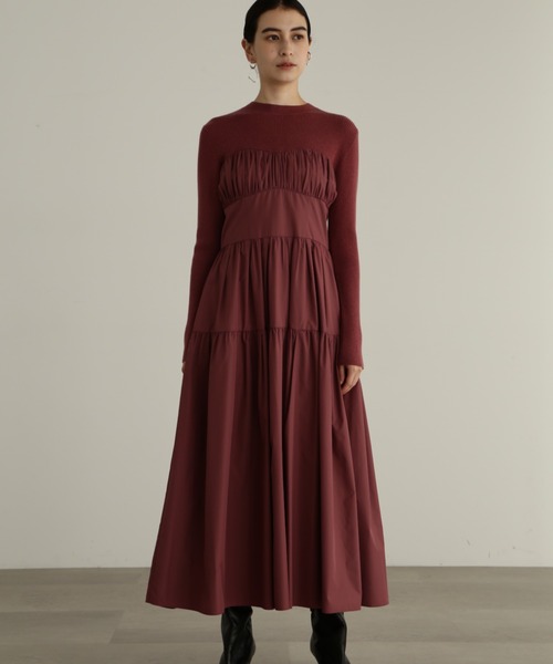 「JILL STUART」 ドッキングワンピース 4 ブラック レディースの画像