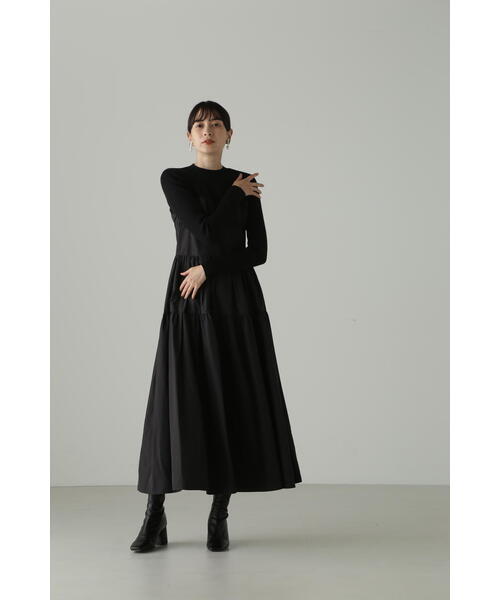 「JILL STUART」 ドッキングワンピース 4 ブラック レディースの画像