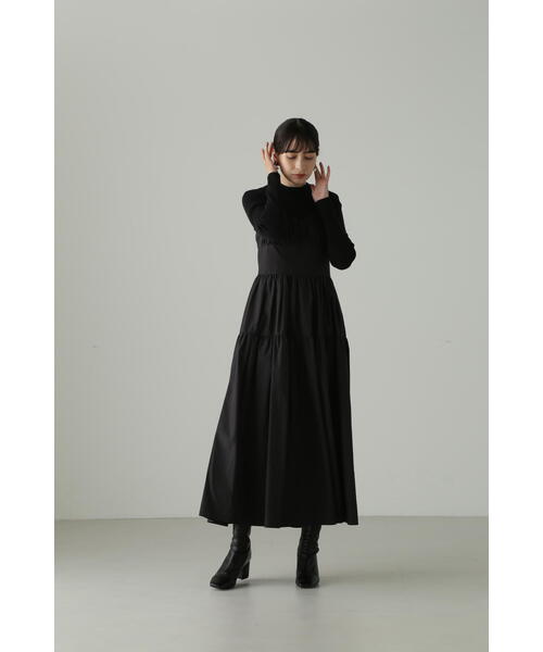 「JILL STUART」 ドッキングワンピース 4 ブラック レディースの画像