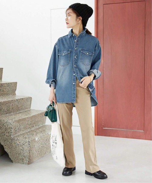 「SLOBE IENA」 長袖シャツ FREE ブルー レディースの画像