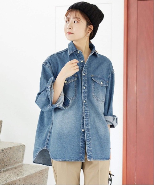 「SLOBE IENA」 長袖シャツ FREE ブルー レディースの画像