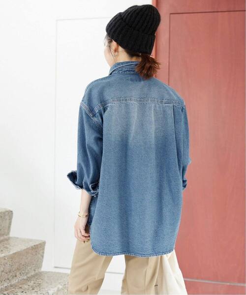 「SLOBE IENA」 長袖シャツ FREE ブルー レディースの画像