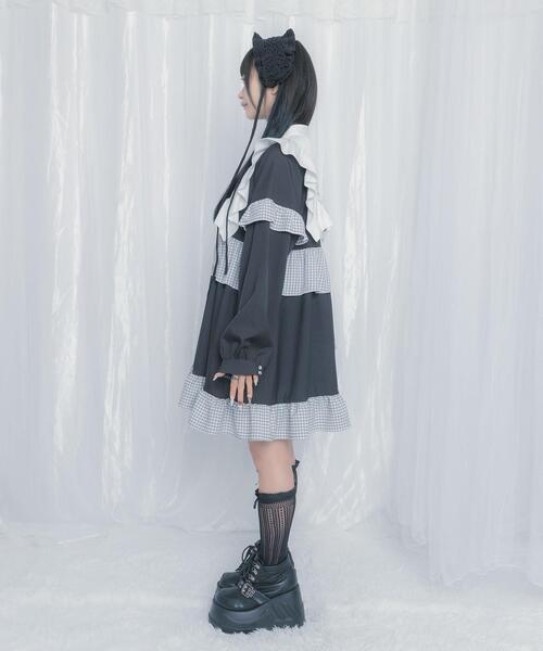 Whinny ましゅまろぁゎぁゎんぴ グレー ワンピース Whinny ワンピース Whinny/ましゅまろぁゎぁゎんぴ : ZOZOTOWN Yahoo