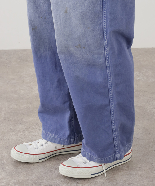 ワイドパンツ パンツ ATELLIER WELLS BY JOHNBULL フレンチワークイージーパンツ レディースの画像