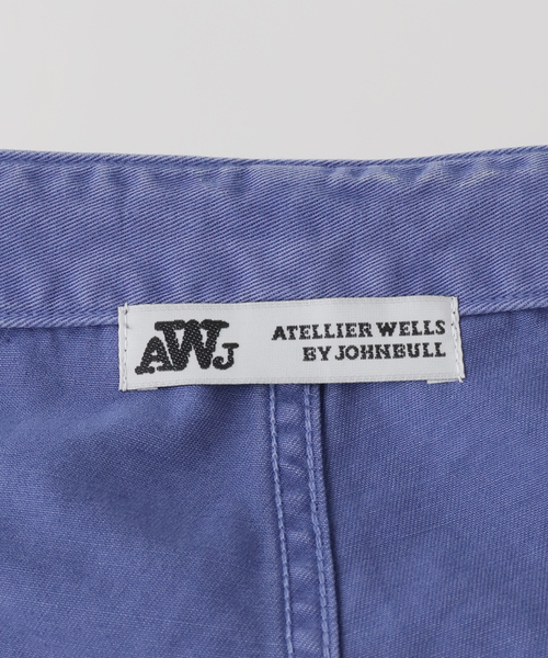ワイドパンツ パンツ ATELLIER WELLS BY JOHNBULL フレンチワークイージーパンツ レディースの画像