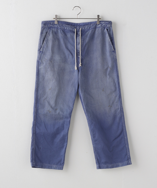 ワイドパンツ パンツ ATELLIER WELLS BY JOHNBULL フレンチワークイージーパンツ レディースの画像