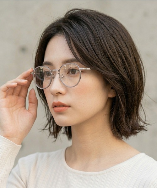 伊達メガネ メガネ 眼鏡 クリアレンズメガネ レディース : ZOZOTOWN