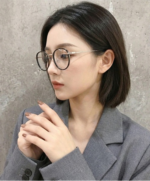 伊達メガネ メガネ 眼鏡 クリアレンズメガネ レディース : ZOZOTOWN
