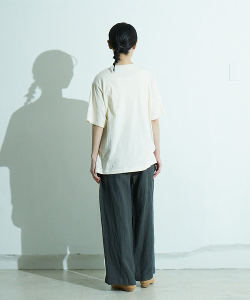 「IKKUNA」 半袖Tシャツ 1 ライラック レディース_画像6