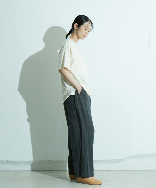「IKKUNA」 半袖Tシャツ 1 ライラック レディース_画像7