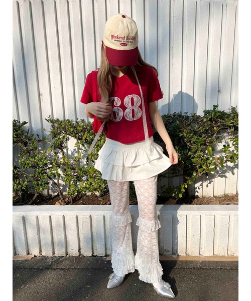 「WC」 イージーパンツ FREE ホワイト レディース_画像3