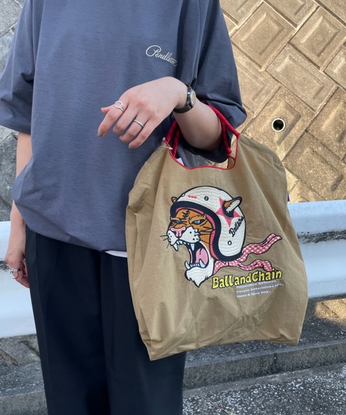 「Ball&Chain」 ハンドバッグ M ベージュ レディース_画像2