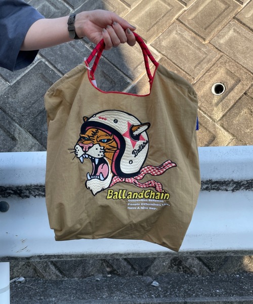 「Ball&Chain」 ハンドバッグ M ベージュ レディース_画像6