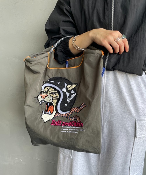 「Ball&Chain」 ハンドバッグ M ベージュ レディース_画像9