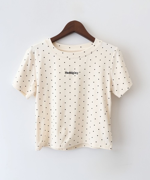 SpRay（スプレイ） tシャツ 半袖 「大人可愛い/ワンポイント」ドット
