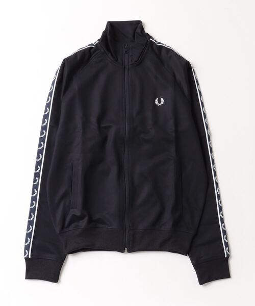 「FRED PERRY」 ジャージブルゾン L ブラック レディース_画像3