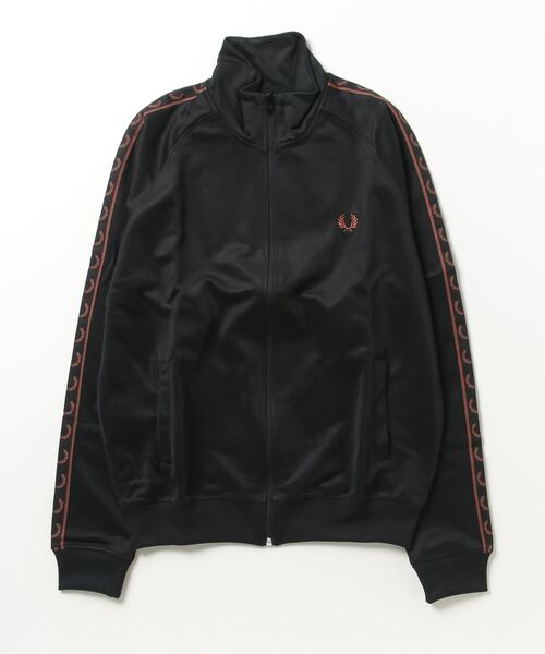 「FRED PERRY」 ジャージブルゾン L ブラック レディース_画像8