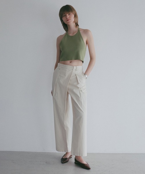 ワイドパンツ パンツ WRAP WIDE PANTS レディースの画像
