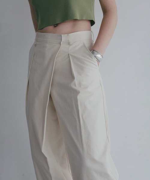 ワイドパンツ パンツ WRAP WIDE PANTS レディースの画像