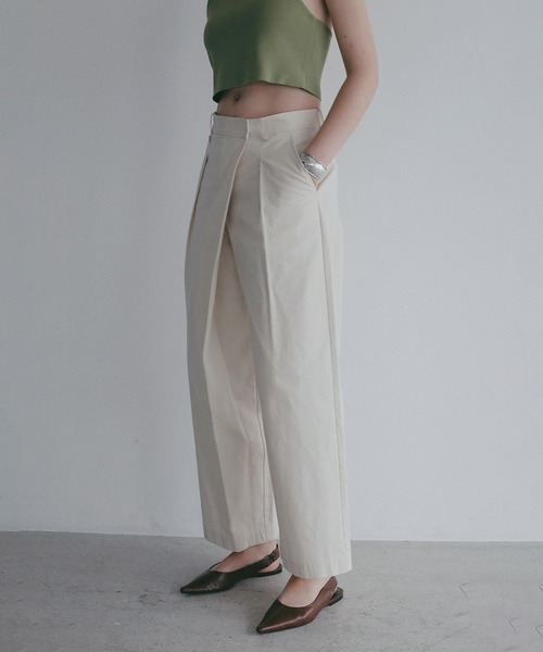 ワイドパンツ パンツ WRAP WIDE PANTS レディースの画像