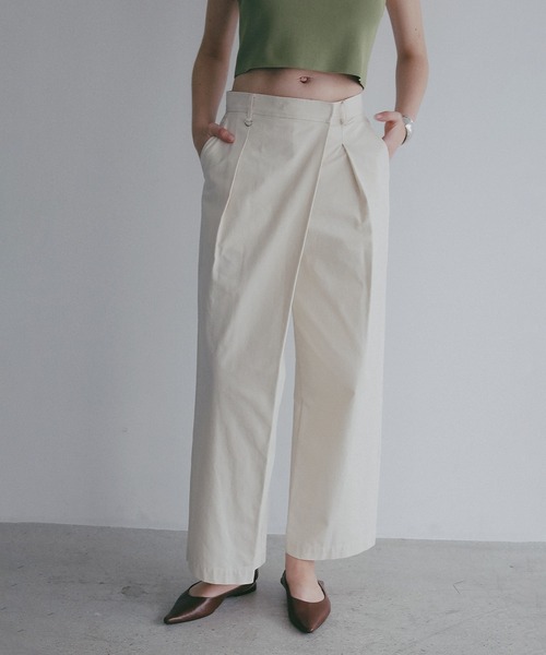 ワイドパンツ パンツ WRAP WIDE PANTS レディースの画像