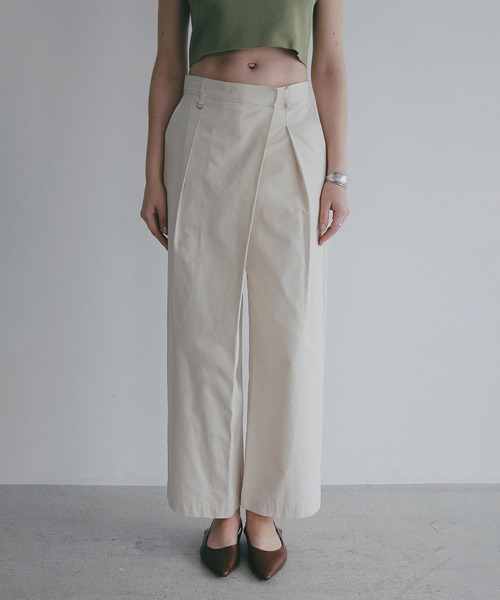 ワイドパンツ パンツ WRAP WIDE PANTS レディースの画像