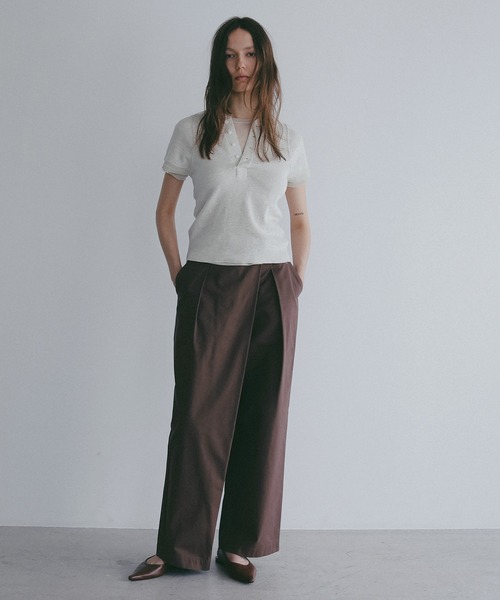 ワイドパンツ パンツ WRAP WIDE PANTS レディースの画像