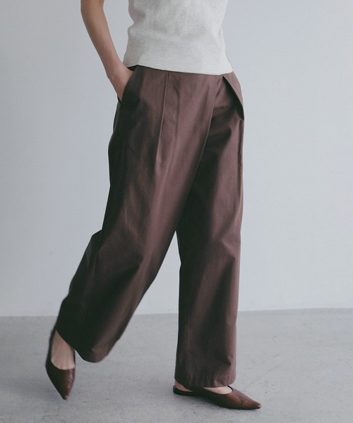 ワイドパンツ パンツ WRAP WIDE PANTS レディースの画像