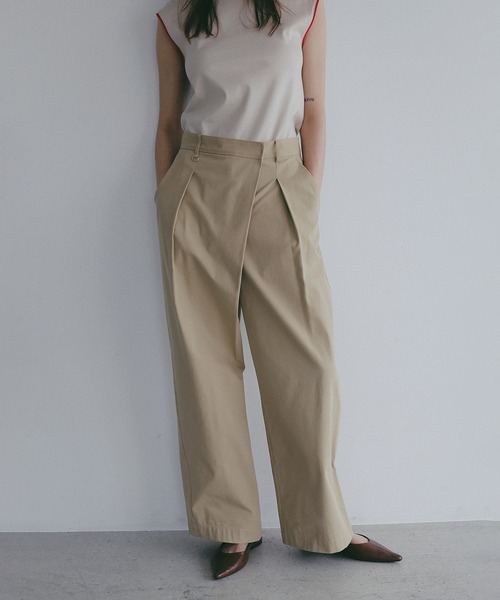 ワイドパンツ パンツ WRAP WIDE PANTS レディースの画像
