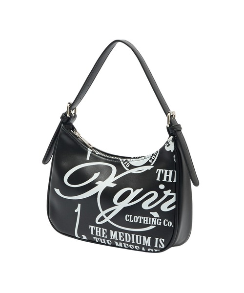 X-girl（エックスガール） ハンドバッグ FAUX LEATHER FACE HANDBAG