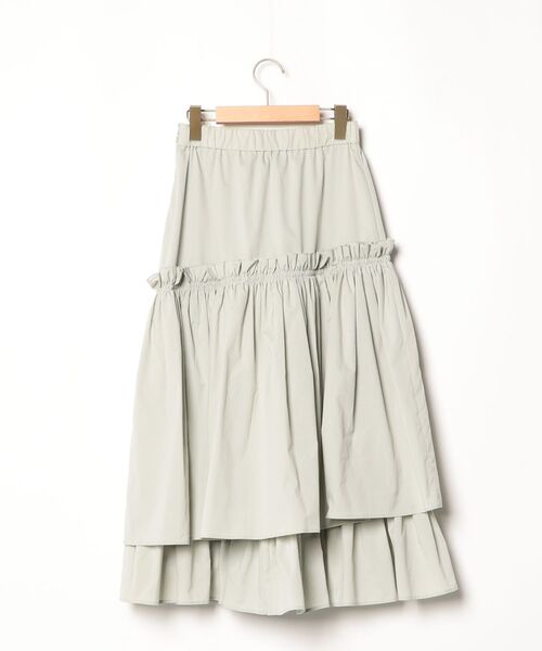 「UNITED ARROWS」 フリルスカート 36 グリーン レディース_1
