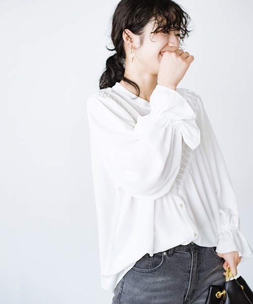 「ANNA LUNA」 7分袖ブラウス MEDIUM ブラック レディース_画像4