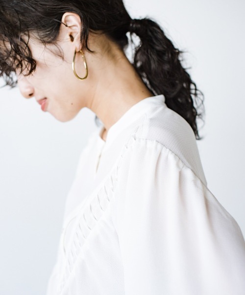 「ANNA LUNA」 7分袖ブラウス MEDIUM ブラック レディース_画像9
