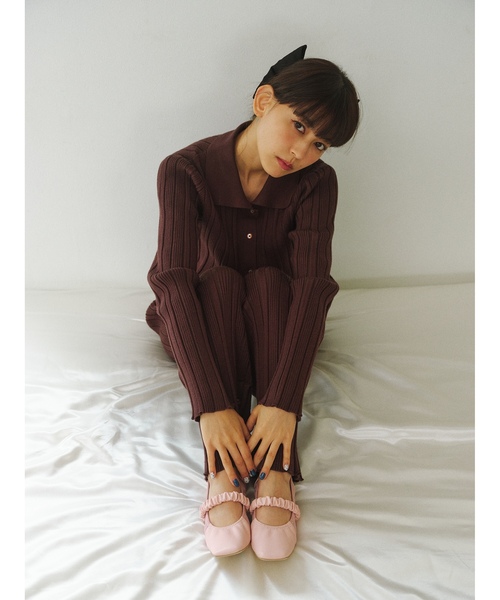 「LAROUTE」 パンプス 37 ネイビー レディース_画像8