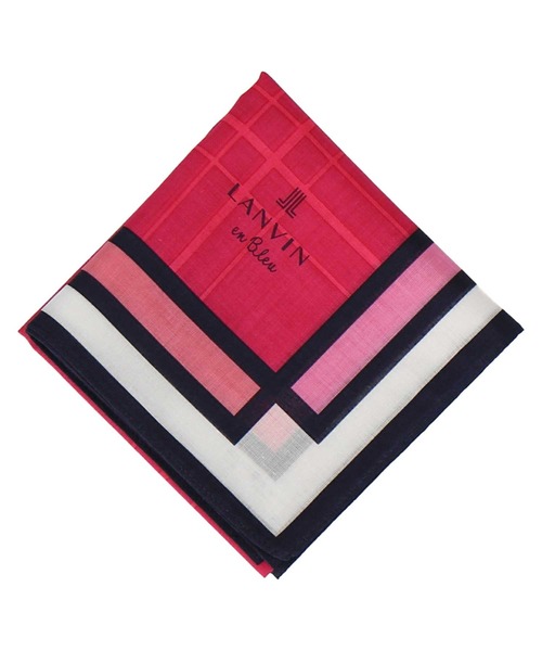 LANVIN en Bleu ハンカチ プリントハンカチ レディース メンズ
