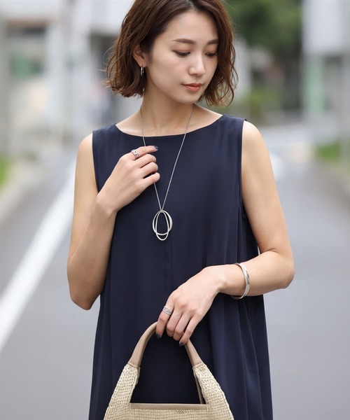 STYLE DELI（スタイルデリ） ワンピース サラすべボートネックロング
