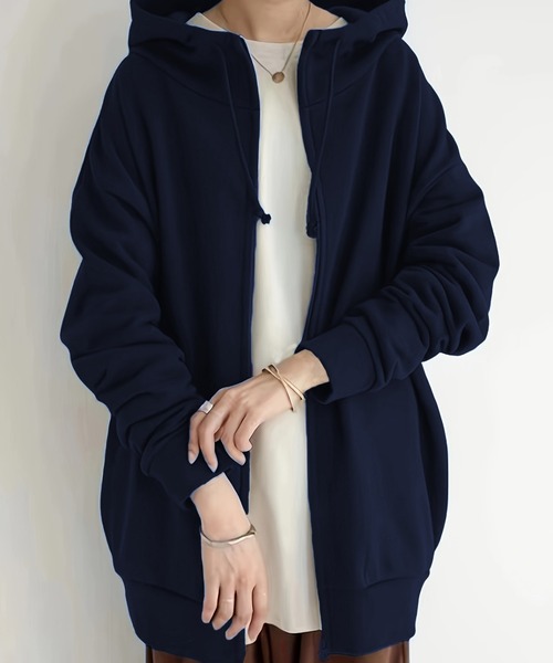 「cammie」 ジップアップパーカー M グレー レディース_画像5