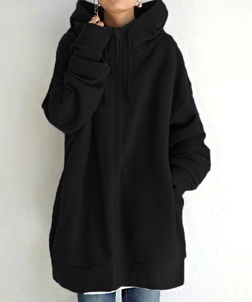 「cammie」 ジップアップパーカー M グレー レディース_画像6