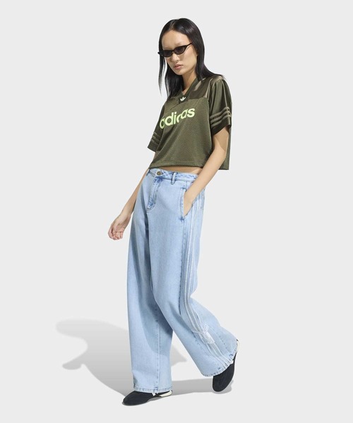 新品 大人気品 アディダス×フィオルッチ デニムパンツ ワイド サイズXL adidas（アディダス） ワイドパンツ ジーンズ デニム デニムパンツ