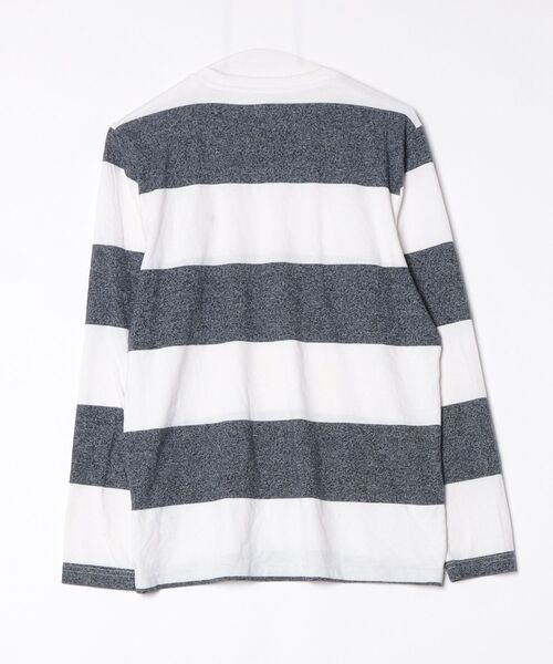 Hollister 「Hollister」 ボーダー柄長袖Tシャツ S ネイビー メンズ
