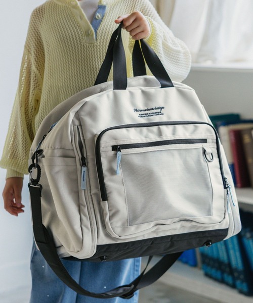 GLOBAL WORK（グローバルワーク） ボストンバッグ 3WAY拡張ボストン50L